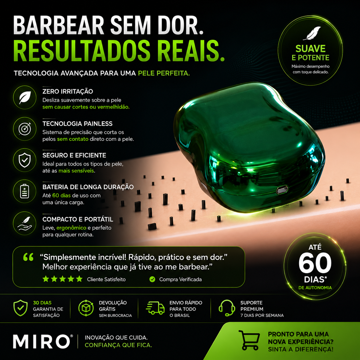 Dubeas – Máquina de barbear potente