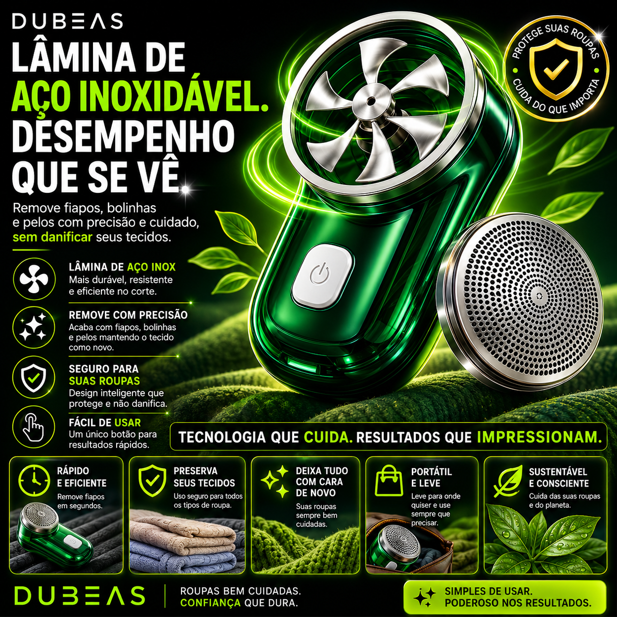 Dubeas – Máquina de barbear potente
