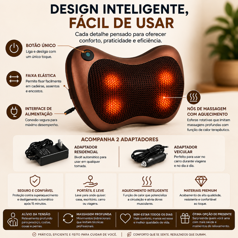 Dubeas - Almofada de massagem relaxante