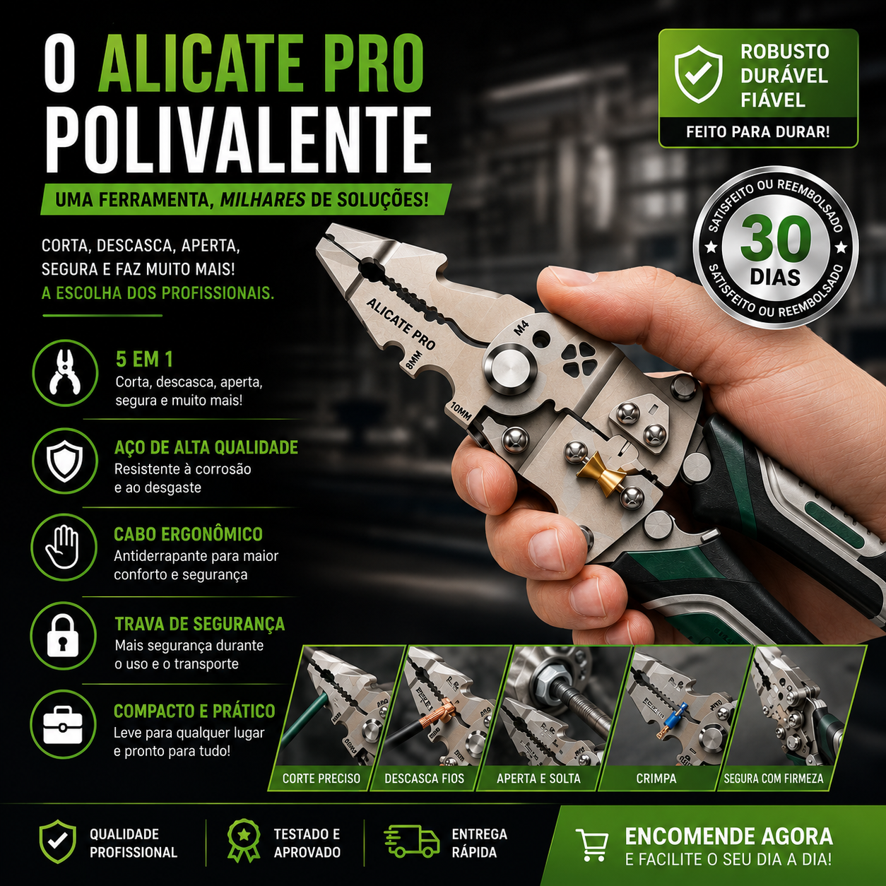 Dubeas Alicate de cablagem Pro