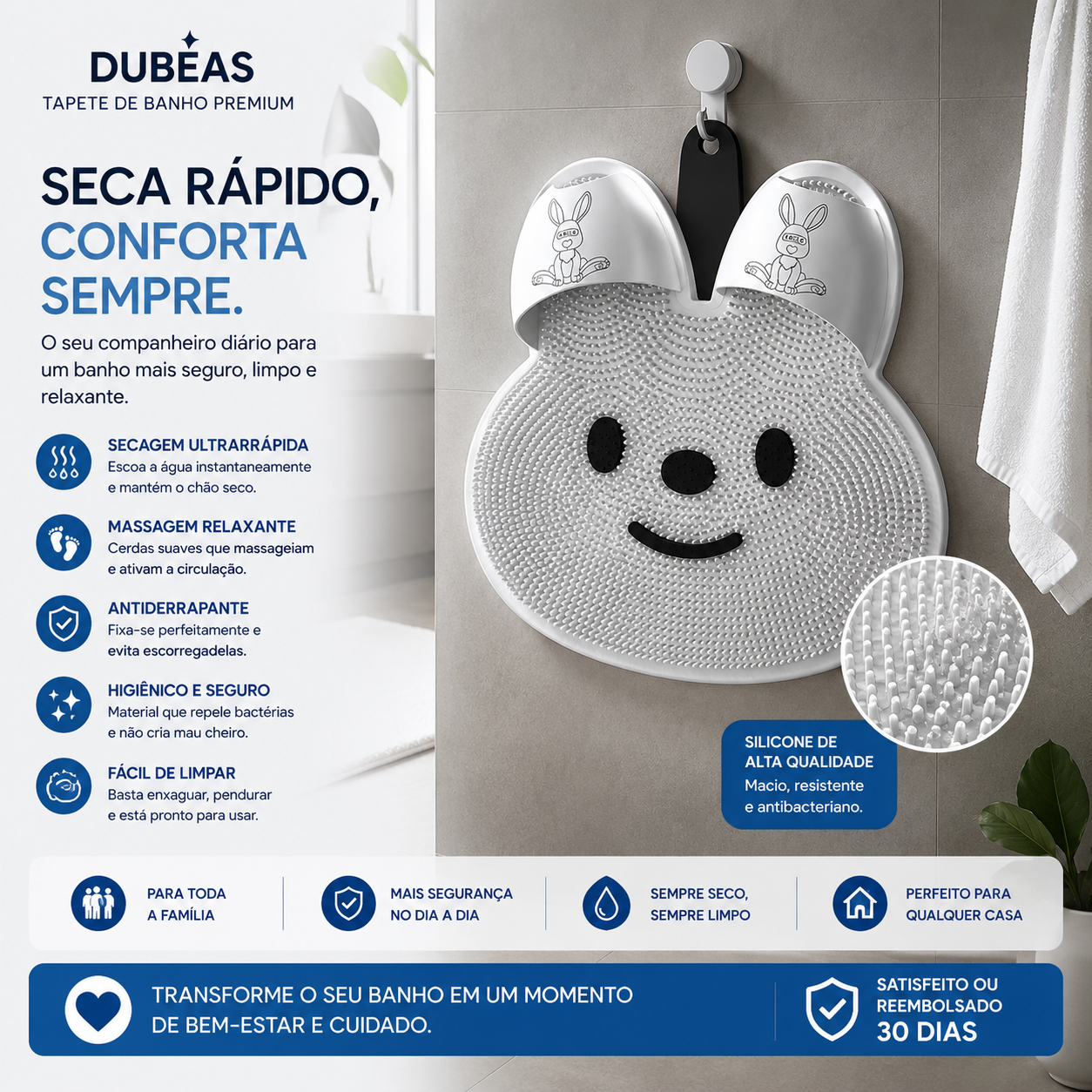 Dubeas Tapete Limpa Tudo Premium