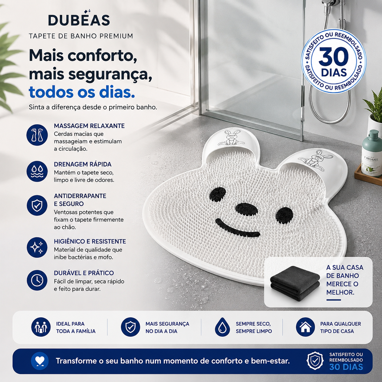 Dubeas Tapete Limpa Tudo Premium