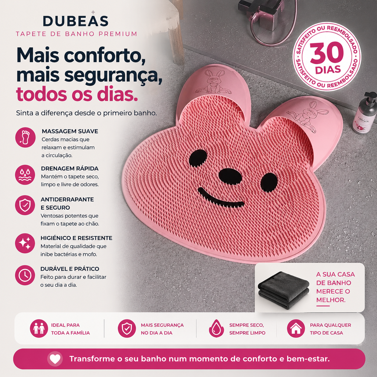 Dubeas Tapete Limpa Tudo Premium
