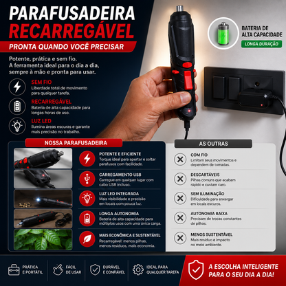 Dubeas-Berbequim com chave de fendas