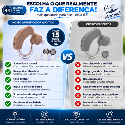 Dubeas – Amplificador de som para o ouvido