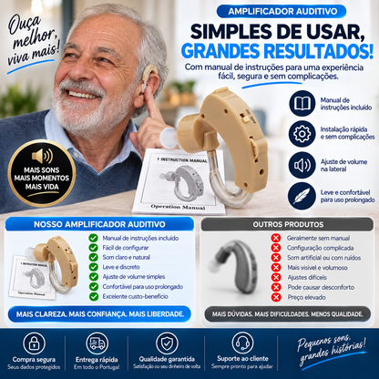 Dubeas – Amplificador de som para o ouvido